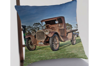 Classic cars on cushions and throw pillows